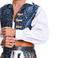 Pirates des Caraibes 4 Jack Sparrow Cosplay Costume Gilet