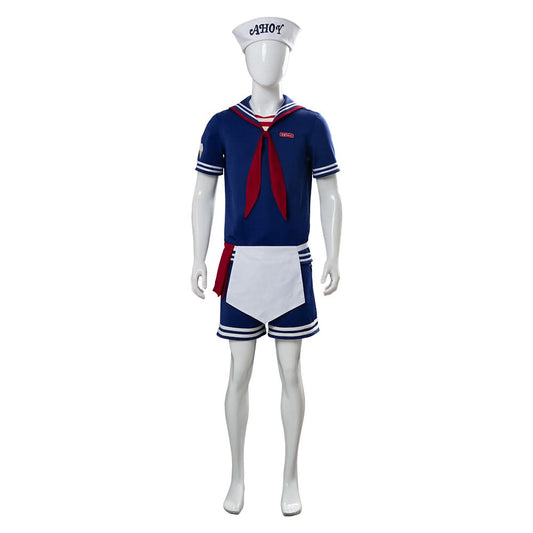 Adulte & Enfant Stranger Things Saison 3 S3 Scoops Ahoy Steve Harrington Cosplay Costume