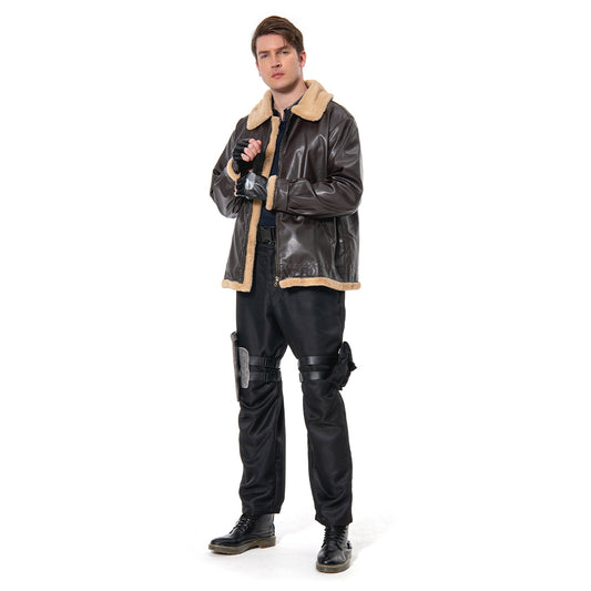 Leon S.Kennedy Adulte Resident Evil 4 Remake Manteau Cosplay Costume