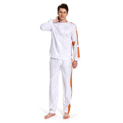 Andor Andor Prisonnier Tenue Blanche Cosplay Costume Carnaval