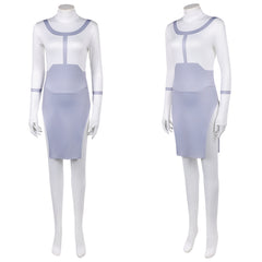 Cosplay Costume Viltrumite Thula Invincible 4(2026) TV Cosplay Robe Blanche et Violette Femme