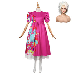 2023 Barbie Kate McKinnon Barbie Bizarre Robe Perruque Tenue Cosplay Costume