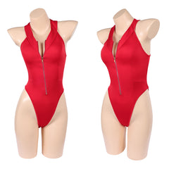 Cosplay Costume C.J. Parker/Victoria Leeds Baywatch TV Cosplay Maillot de Bain Une Pièce Rouge Femme