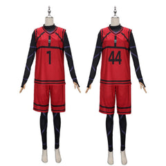 Blue Lock Itoshi Rin/Chigiri Hyoma Ensemble de T-shirt Rouge Cosplay Costume