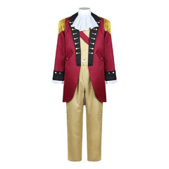 Cosplay Costume George Washington Tenue Président Rouge