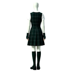 Cosplay Costume Sasha Coven Academy(2026) TV Cosplay Uniforme Scolaire Verte Femme