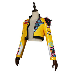 Femme Rumi Veste Jaune Cosplay Costume