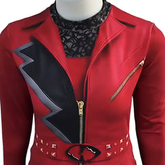 Cosplay Costume Red Descendants: Wicked Wonderland(2026) Film Cosplay Combinaison Rouge Adulte & Enfant