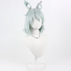Cosplay Perruque Yani Neko Chainsmoker Cat(2026) Anime Cosplay Perruque Verte+Oreilles
