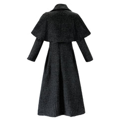 La Famille Addams 2(2025) Mercredi Manteau à Carreaux Cosplay Costume