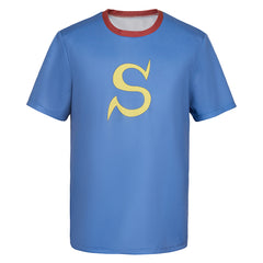 3-nen Z-gumi Ginpachi Sensei(2025) Okita Sougo T-shirt Bleu Cosplay Costume