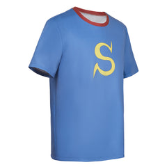 3-nen Z-gumi Ginpachi Sensei(2025) Okita Sougo T-shirt Bleu Cosplay Costume