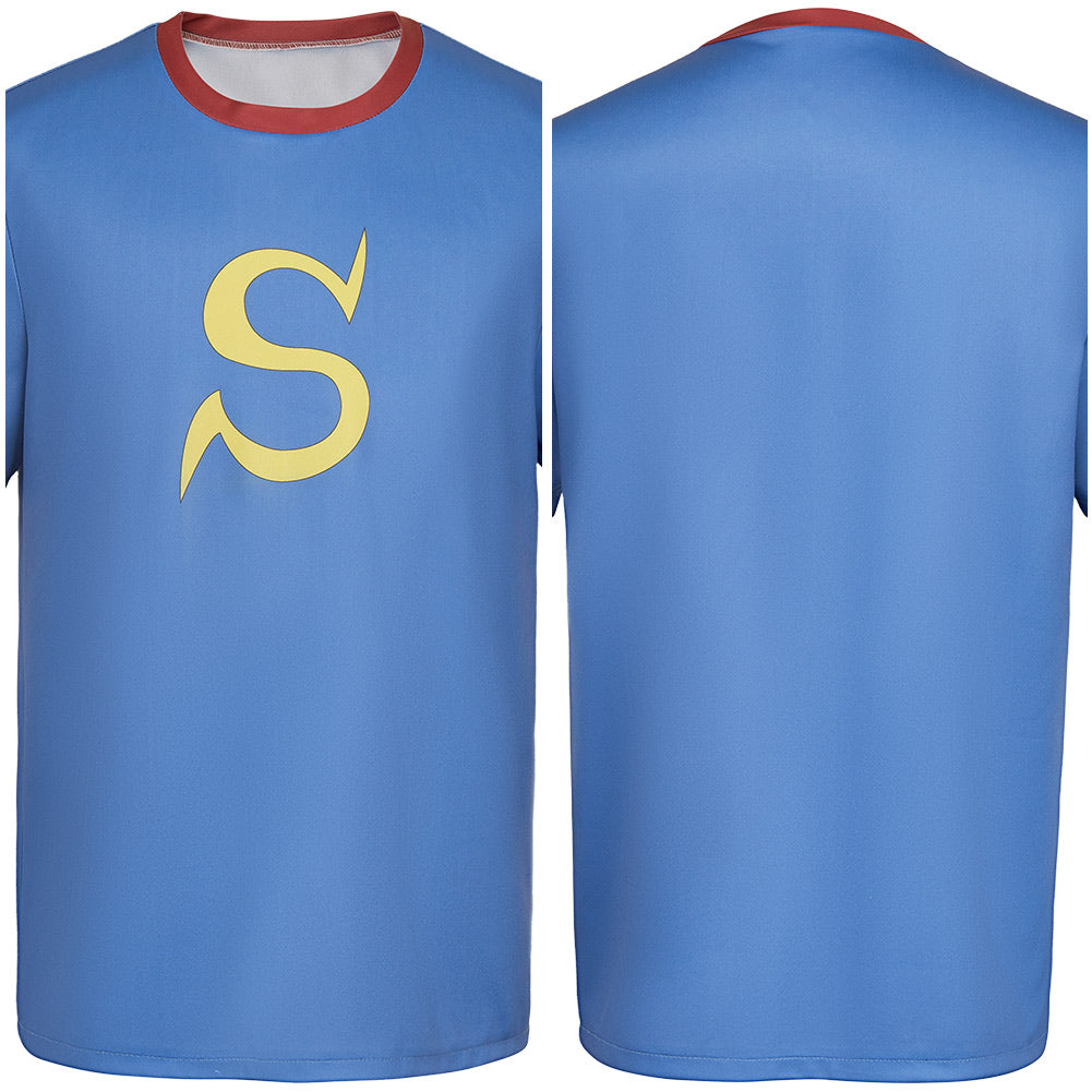 3-nen Z-gumi Ginpachi Sensei(2025) Okita Sougo T-shirt Bleu Cosplay Costume