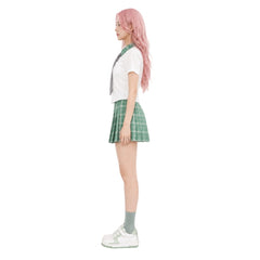 Cosplay Costume Mizi Alien Stage(2026) TV Cosplay Uniforme Blanche et Verte Femme