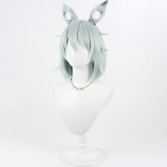 Cosplay Perruque Yani Neko Chainsmoker Cat(2026) Anime Cosplay Perruque Verte+Oreilles
