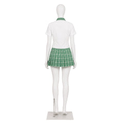 Cosplay Costume Mizi Alien Stage(2026) TV Cosplay Uniforme Blanche et Verte Femme