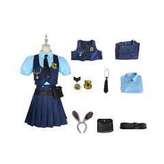 Zootopia 2(2025) Judy Hopps Robe Bleue Cosplay Costume
