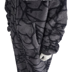 Adulte & Enfant Stranger Things S5(2025) Demogorgon Pyjama Combinaison Grise Cosplay Costume