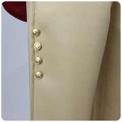 Cosplay Costume George Washington Tenue Président Rouge