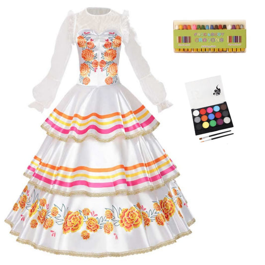 Barbie 2025 Día De Muertos Robe du Jour des Morts Cosplay Costume Maquillage