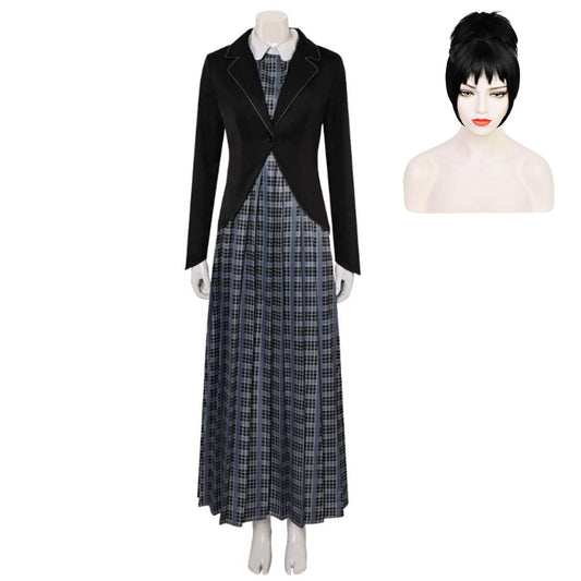 Beetlejuice 2(2024) Lydia Deetz Robe à Carreaux Cosplay Costume
