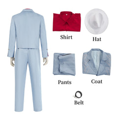 Adulte Die With A Smile Uniforme Bleu Cosplay Costume