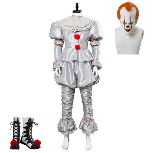 Ca 2019 It: Chapter Two Pennywise Cosplay Costume Perruque Chaussures