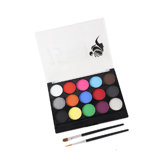 Cosplay Accessoire Peinture Corporelle Hydrosoluble pour Maquillage Scénique Halloween 15 Couleurs