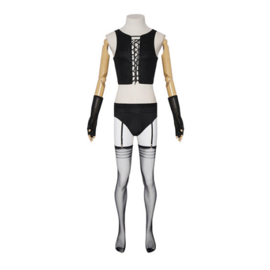 Cosplay Costume Dr. Frank-N-Furter La Folle Histoire de Rocky Horror(1975) Film Cosplay Tenue Noire Homme