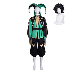 Cosplay Costume Harlequin The Freak Circus Jeu Cosplay Tenue Verte Homme Ver.2 Perruque