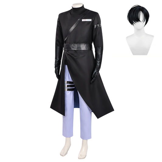 Cosplay Costume Ivan Alien Stage(2026) TV Cosplay Tenue Noire Homme Perruque
