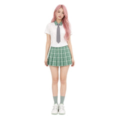 Cosplay Costume Mizi Alien Stage(2026) TV Cosplay Uniforme Blanche et Verte Femme