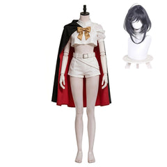 Cosplay Costume Sapphire The Ribbon Hero(2026) Anime Cosplay Tenue Blanche et Noire Femme Perruque