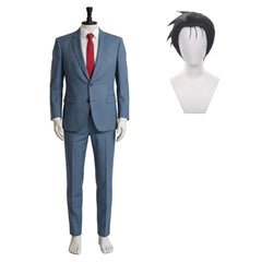 Cosplay Costume Sasaki Smoking Behind the Supermarket with You(2026) Anime Cosplay Tenue Bleue Homme