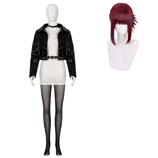 Cosplay Costume Yamada Smoking Behind the Supermarket with You(2026) Anime Cosplay Tenue Blanche et Noire Femme Perruque