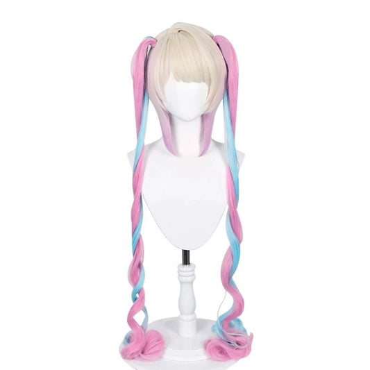 Cosplay Perruque Ame Chan Needy Girl Overdose(2026) Anime Perruque Rose et Bleue Femme