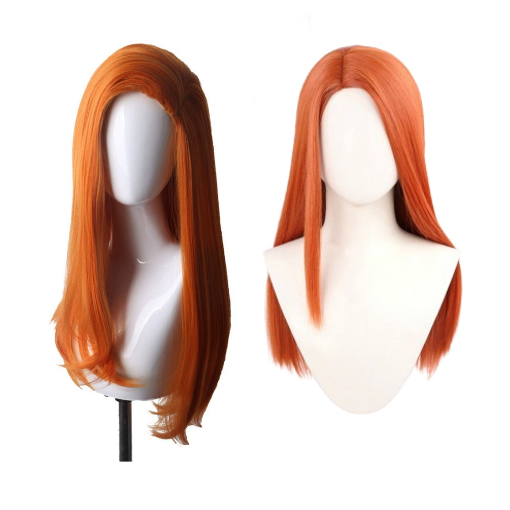 Cosplay Perruque Atom Eve Invincible 4(2026) TV Perruques Orange Femme