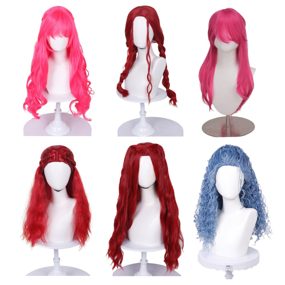 Cosplay Perruque Pink/Red/Chloe Descendants: Wicked Wonderland(2026) Film Perruque Femme