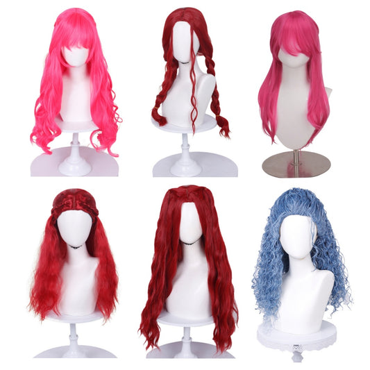 Cosplay Perruque Pink/Red/Chloe Descendants: Wicked Wonderland(2026) Film Perruque Femme
