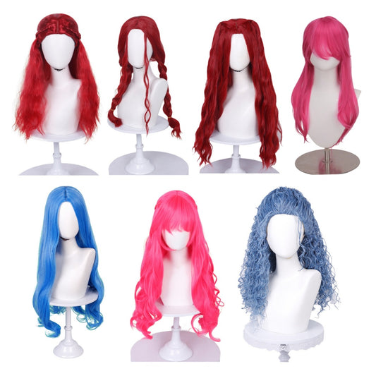 Cosplay Perruque Pink/Red/Chloe/Evie Descendants: Wicked Wonderland(2026) Film Perruque Femme