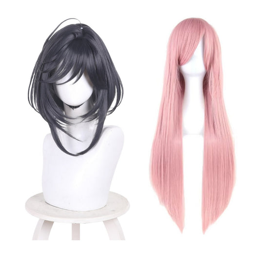 Cosplay Perruque Sapphire The Ribbon Hero(2026) Anime Perruque Noire/Rose Femme