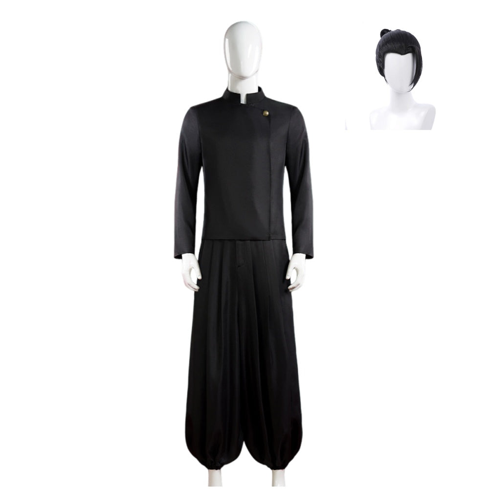Geto Suguru Tenue Noire Cosplay Costume Ver.2 Perruque