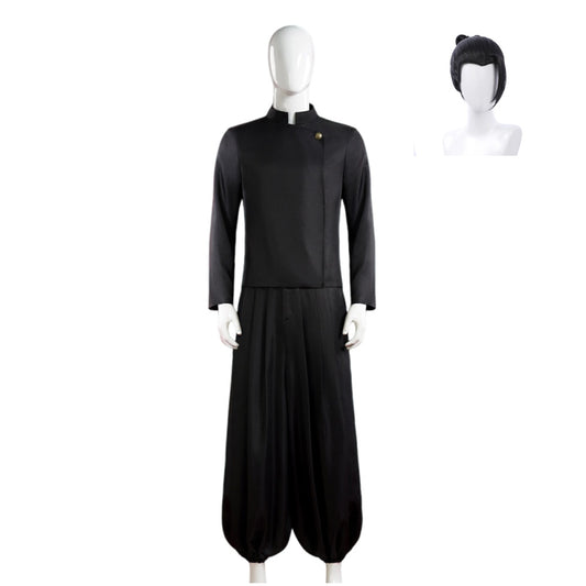 Geto Suguru Tenue Noire Cosplay Costume Ver.2 Perruque