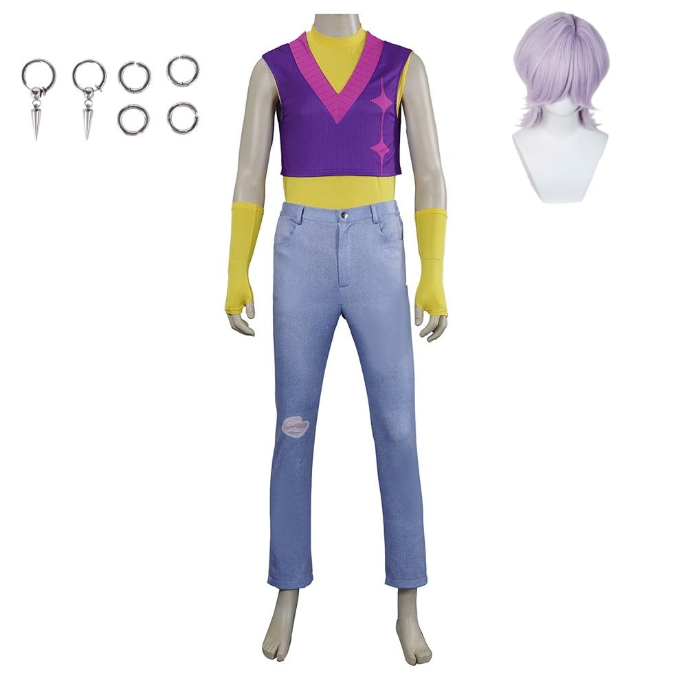 KPop Demon Hunters(2025) Saja Boys Mystery Cosplay Costume Perruque Clips