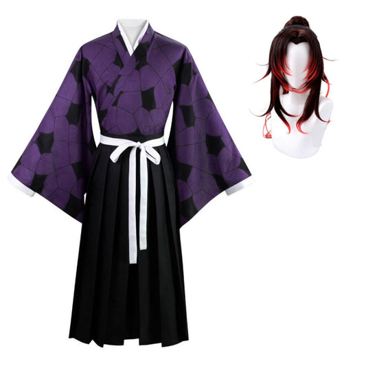 Les Rôdeurs De La Nuit Kokushibo Kimono Cosplay Costume Perruque