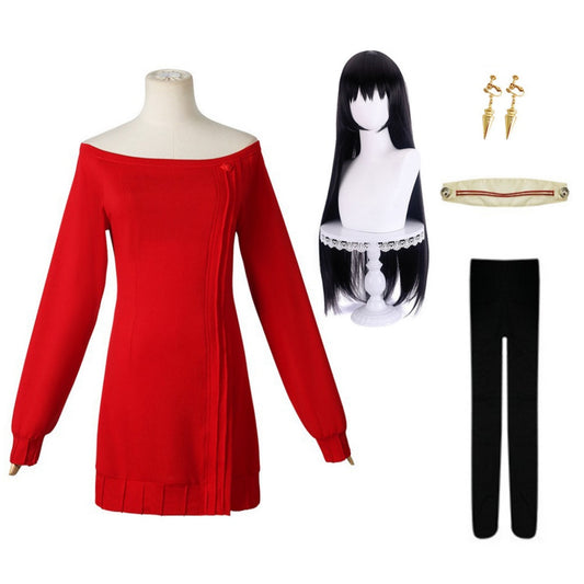 SPY×FAMILY Thorn Princess Cosplay Costume Rouge Perruque