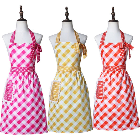 Waitress Jenne Tablier Rose/Jaune/Rouge Cosplay Costume