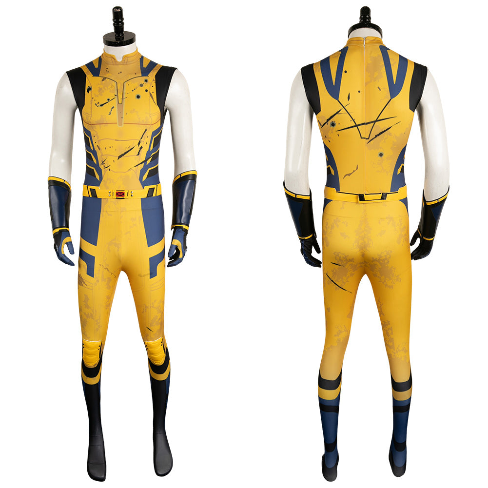 Adulte Deadpool & Wolverine(2024) Wolverine Combinaison Sans Manche Cosplay Costume Ver.2