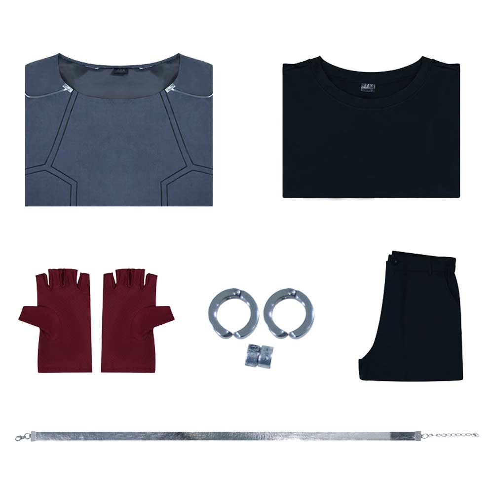 Alien Stage Luka Tenue Noire et Bleue Cosplay Costume
