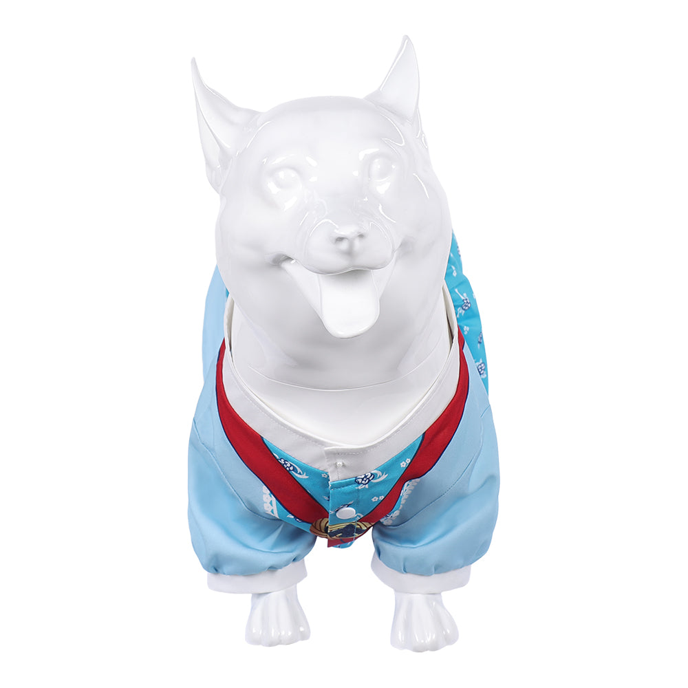 Animal Cosplay Costume Holly Wheeler Stranger Things Saison 5 TV Cosplay Tenue Bleue Chien